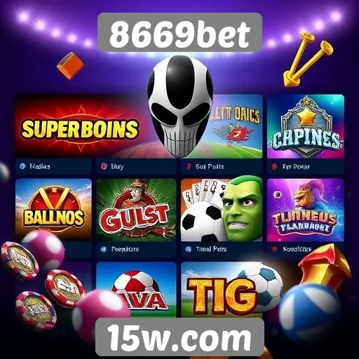 Análise da diversidade de jogos no site 8669bet